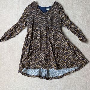 Floral Long Sleeve Kids Dress